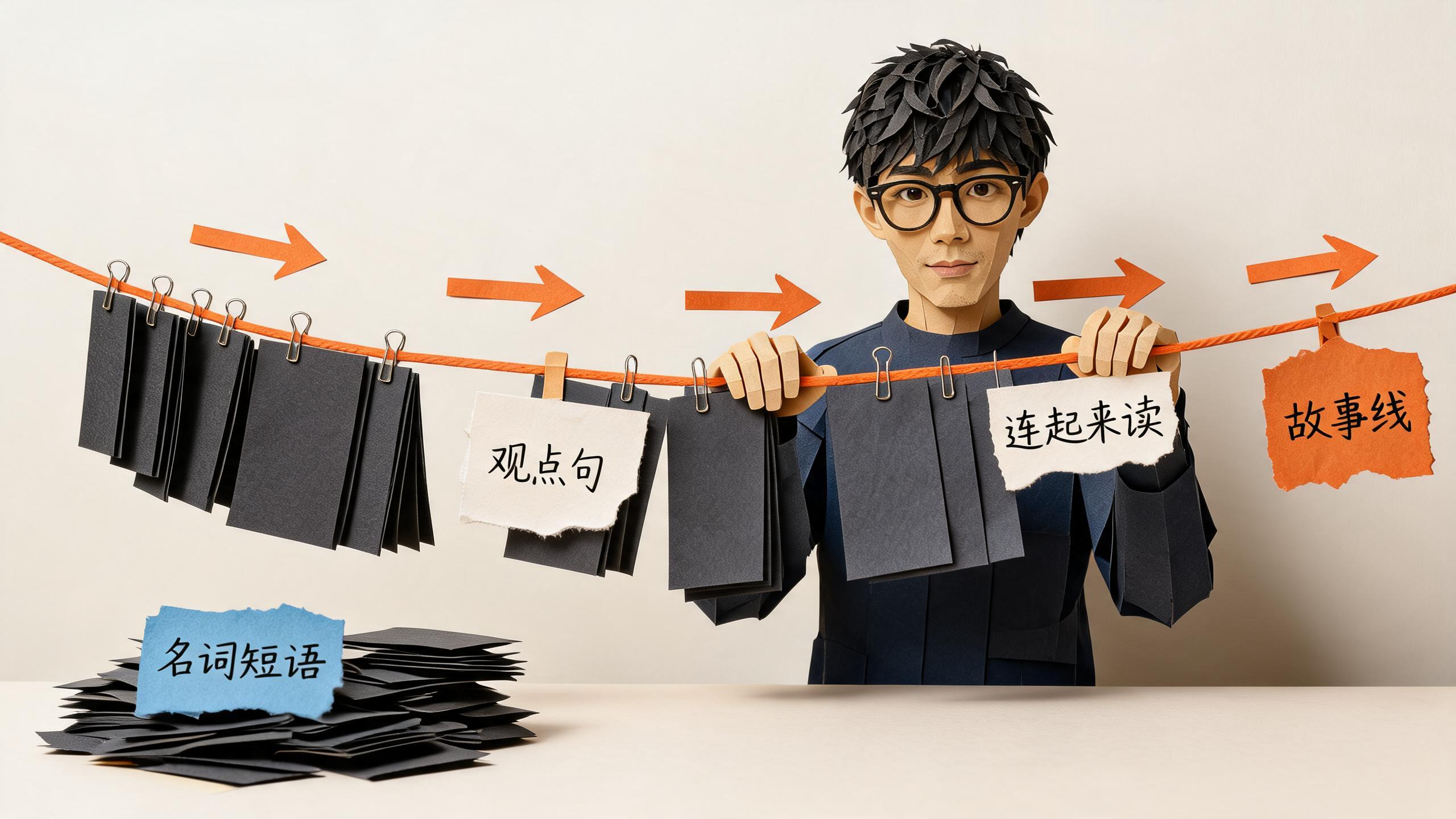 把标题卡串成一条线读一遍,串得起来逻辑才是通的